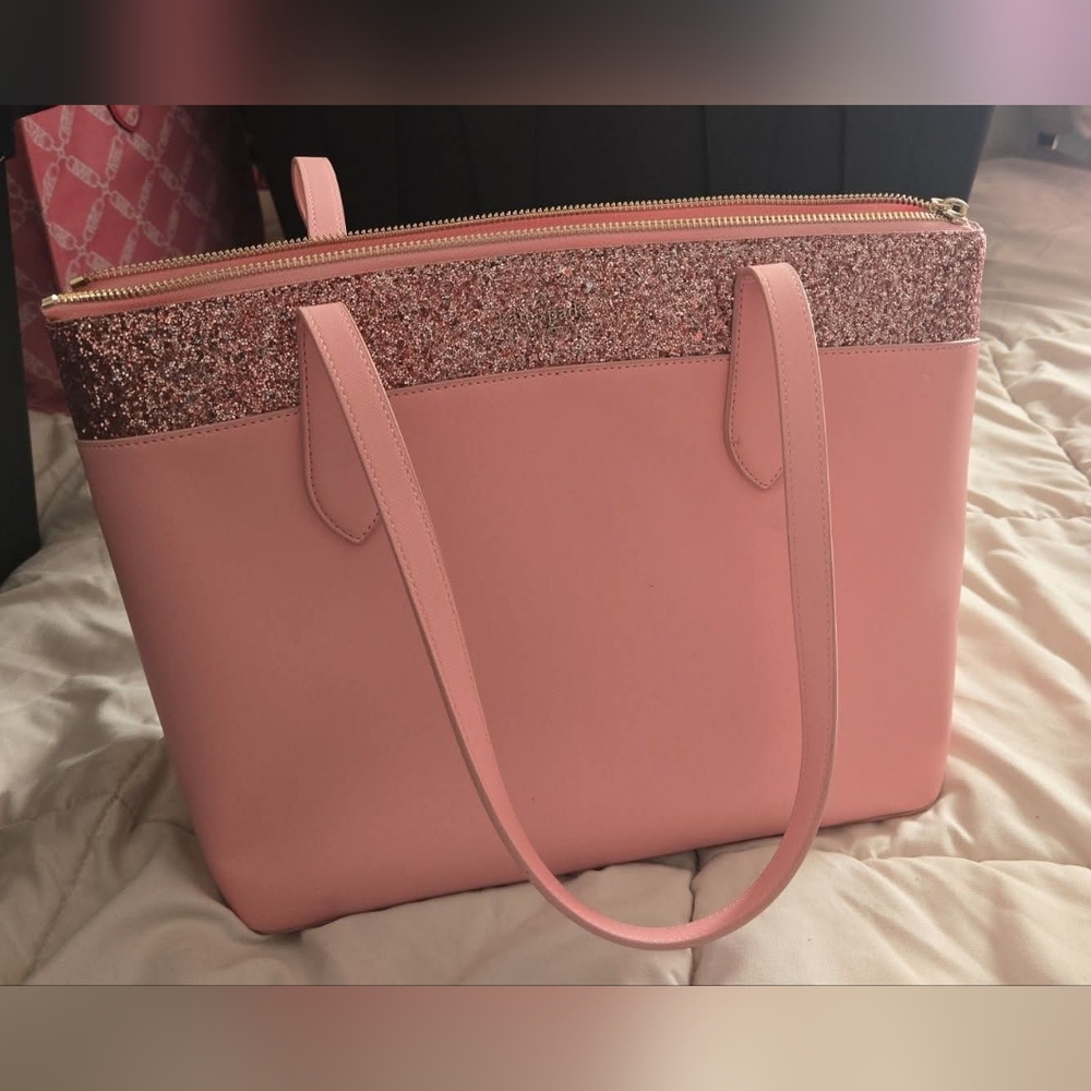 Elegant Pink Glitter Kate Spade